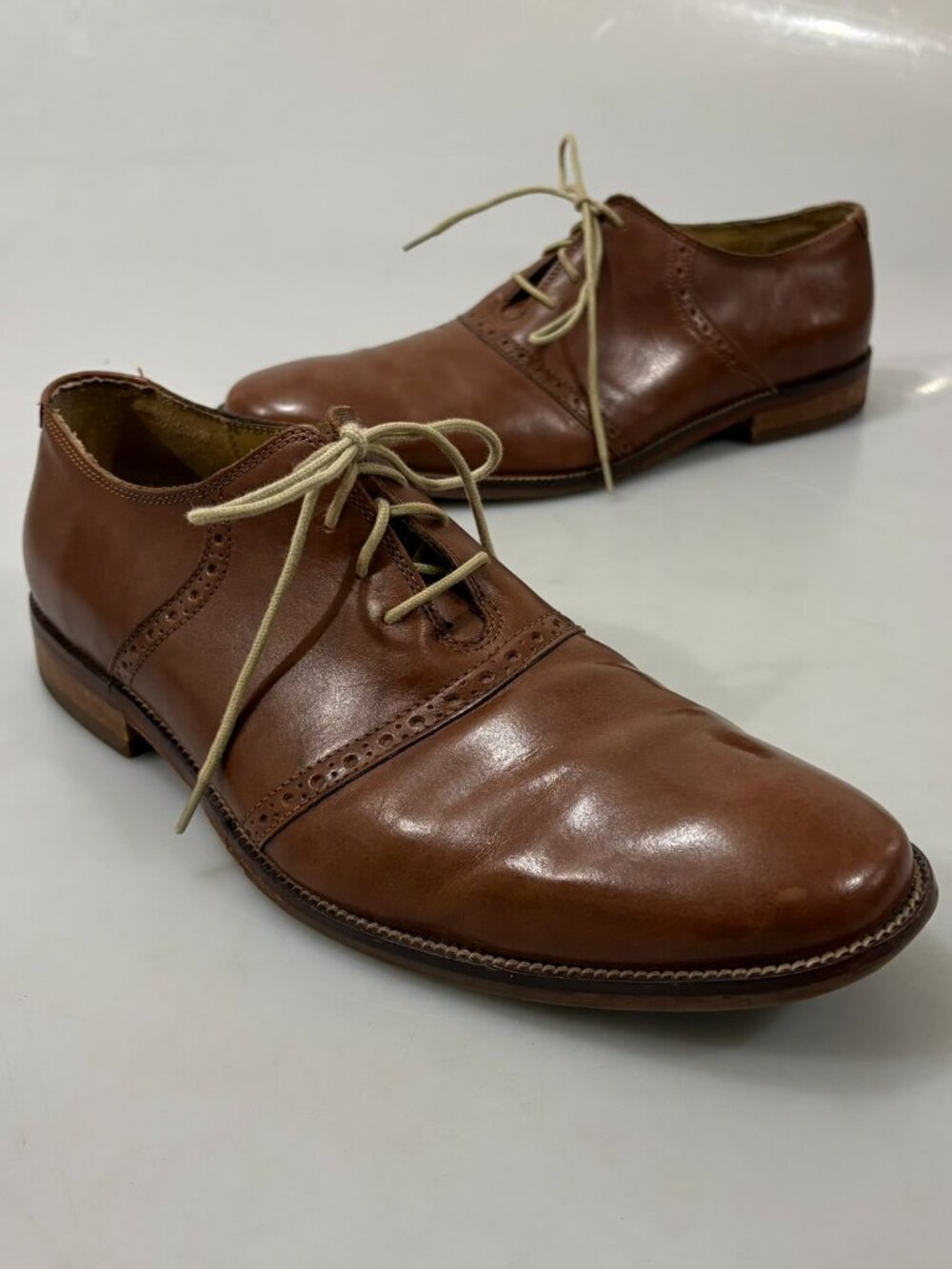 Cole Haan 11 M Madison Brown Cap Toe Oxfords Lace-Up Shoes C20409